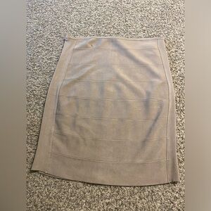 Calvin Klein tan bodycon ribbed pencil skirt | Size Large